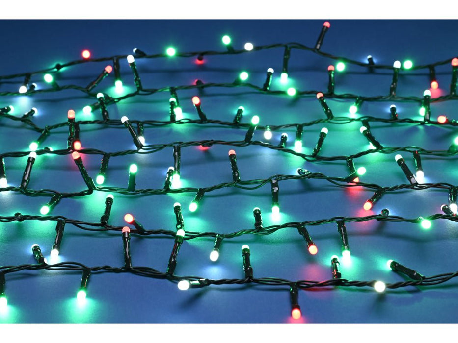 Glow - worm lights - Jolly Holly (Green, Red & White)_Christmas Lights