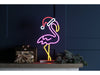 Flamingo Neon Effect on base - multicolour 43cm - Indoor Christmas Decoration_Indoor Christmas Decorations