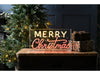 MERRY CHRISTMAS sign neon flex - lit Red 43cm - Indoor Christmas Decoration_Indoor Christmas Decorations