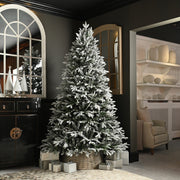 Deluxe Grays Peak Flocked Pine Tree_Artificial Christmas Trees