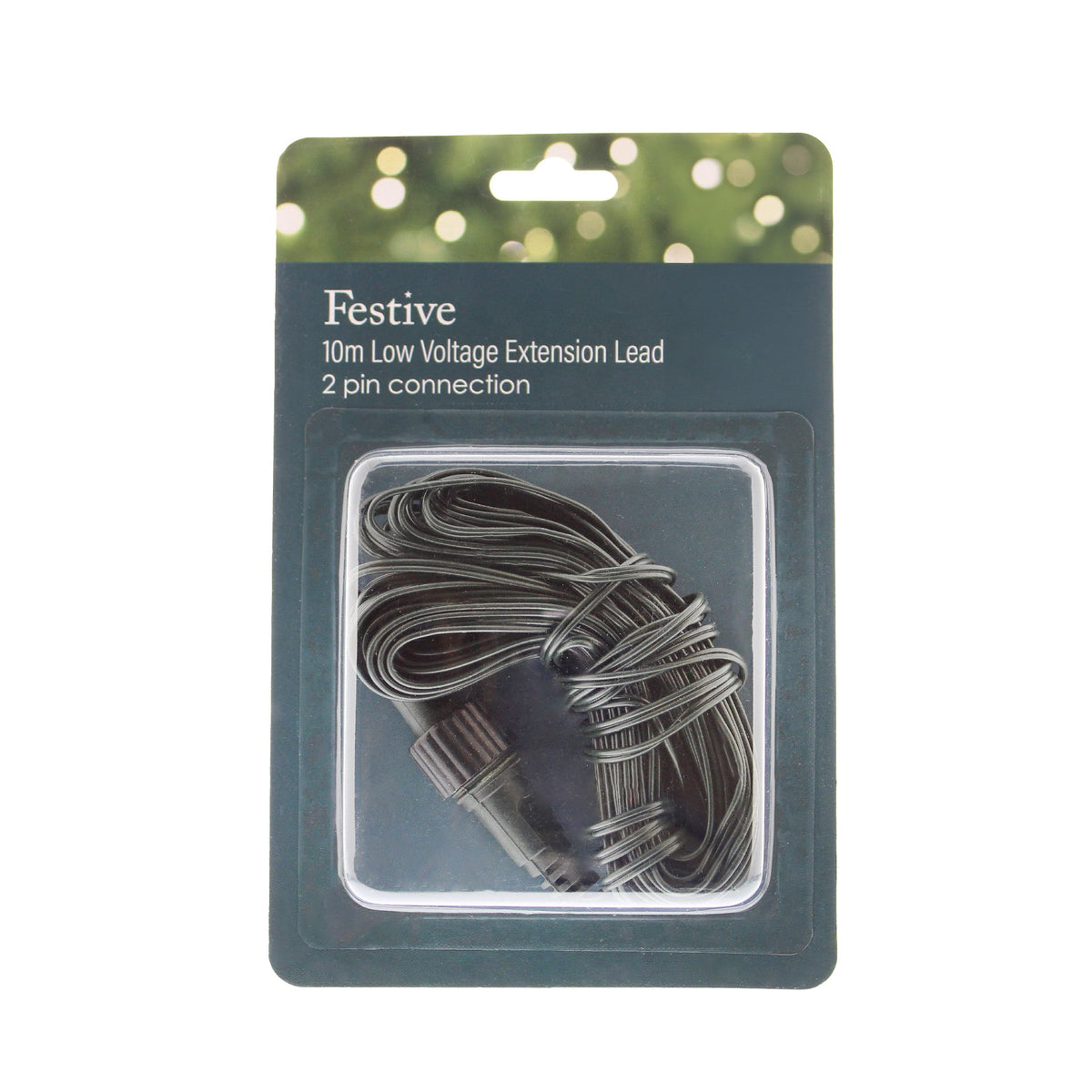 Light Extension Lead - IP44 Green Cable_Christmas Lights