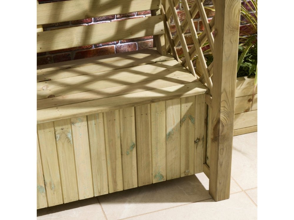 Chiltern Arbour with Storage Box_Swings, Arbours & Arches