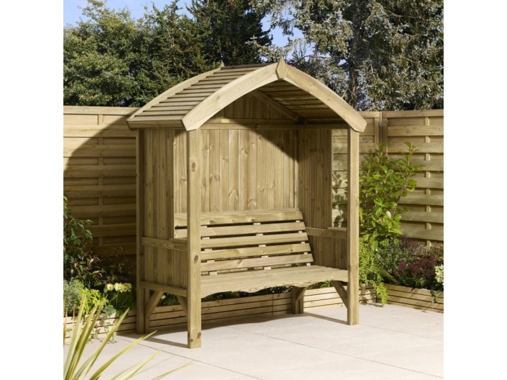 Harrogate 3 Seat Arbour_Swings, Arbours & Arches