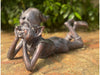 Pixie Laying Garden Sculpture Decoration Ornament_Garden Ornaments