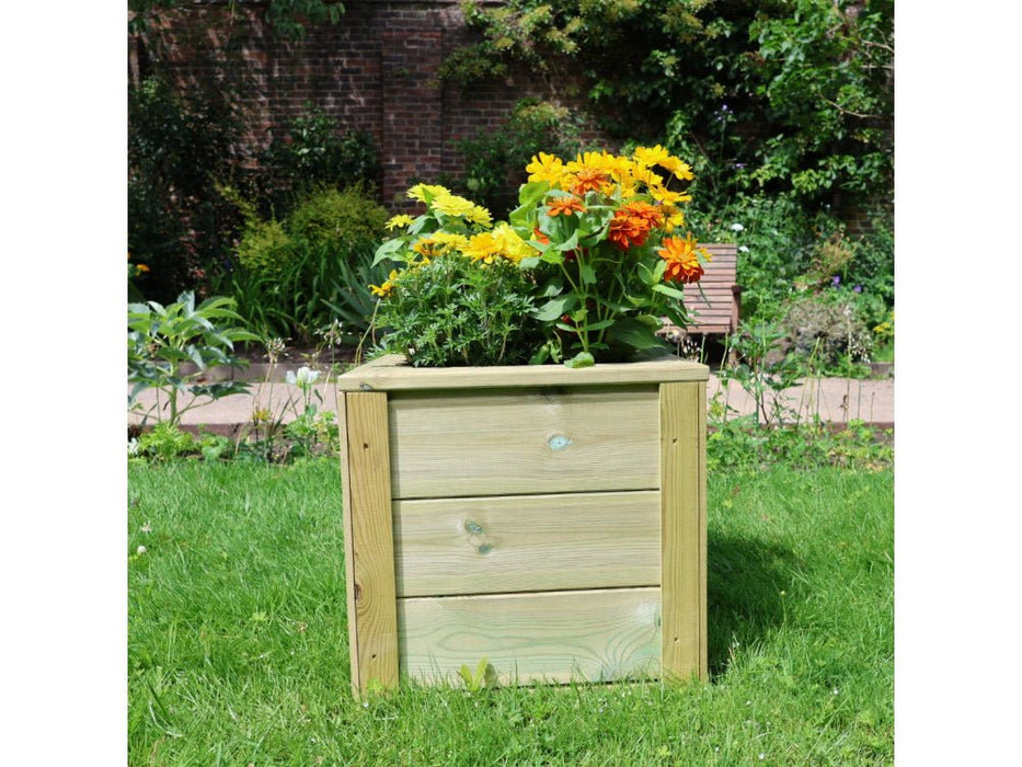 Square Wooden Garden Planter – Durable Outdoor Planter for Patios & Gardens_Planters