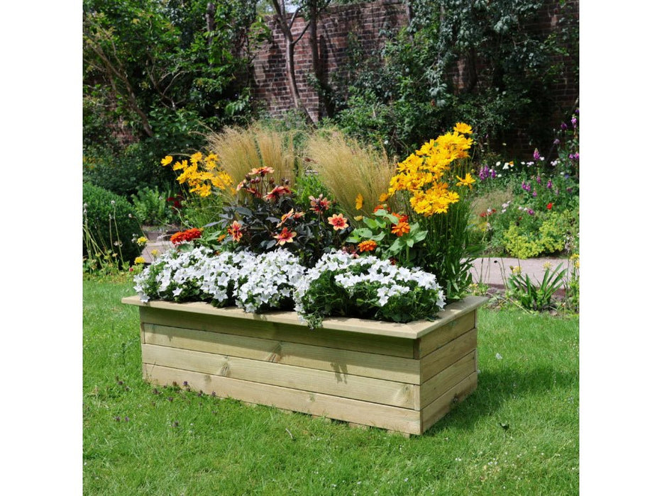Deluxe Wooden Trough Garden Planter – Stylish & Durable Outdoor Planter_Planters