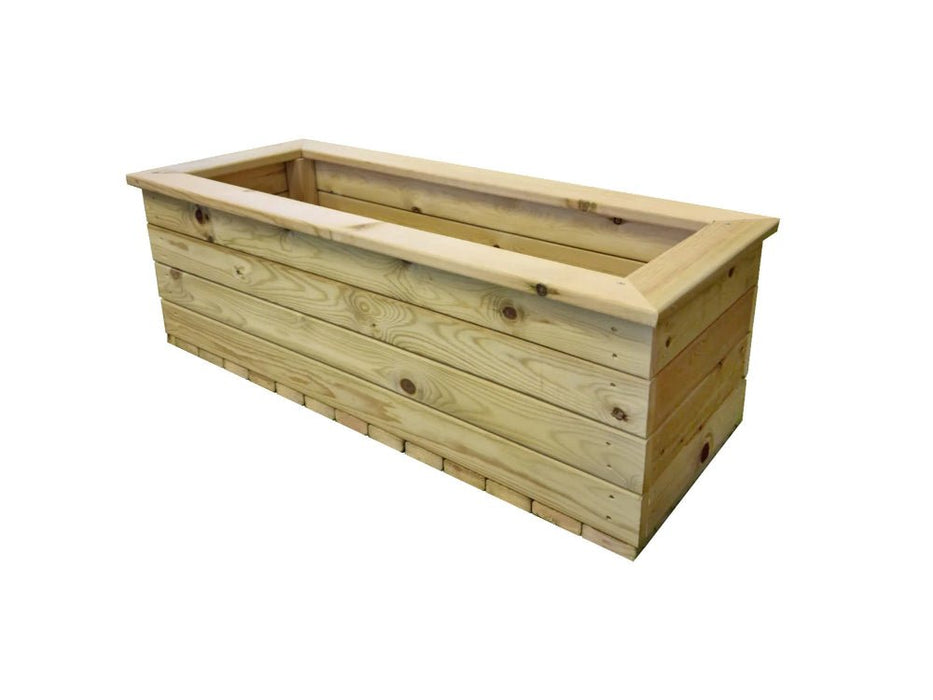 Deluxe Wooden Trough Garden Planter – Stylish & Durable Outdoor Planter_Planters