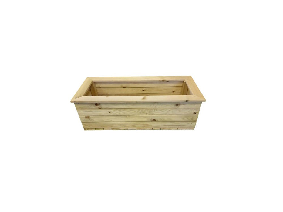 Deluxe Wooden Trough Garden Planter – Stylish & Durable Outdoor Planter_Planters