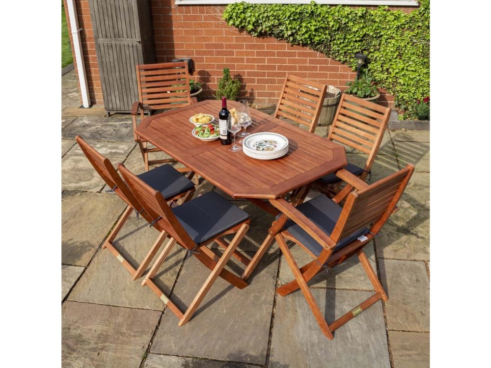Plumley Six - Seater Dining Set_Garden Furniture
