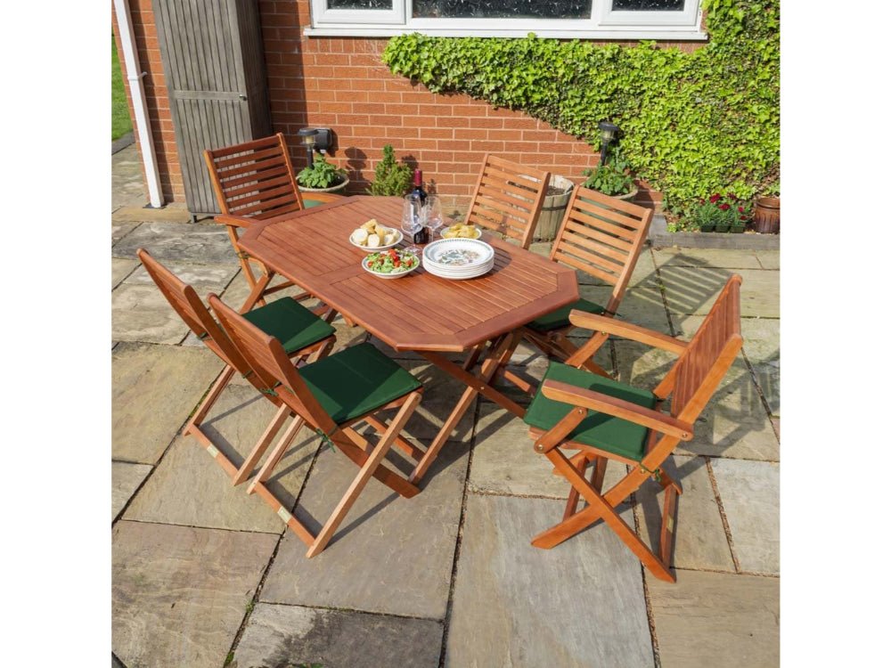 Plumley Six - Seater Dining Set_Garden Furniture