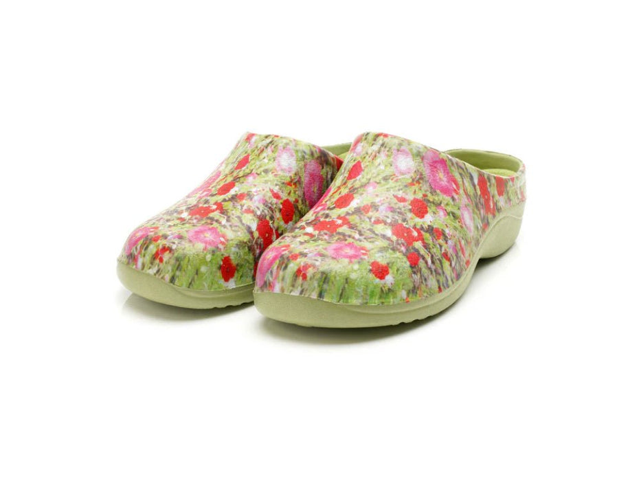 Poppy Explosion Classic Women's Clogs_Womens Slip On Clogs