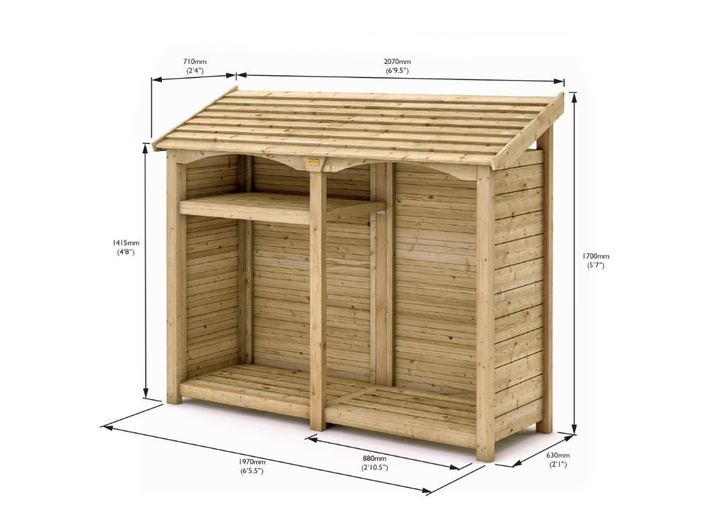 Premium Heritage Double Log Store_Log Store