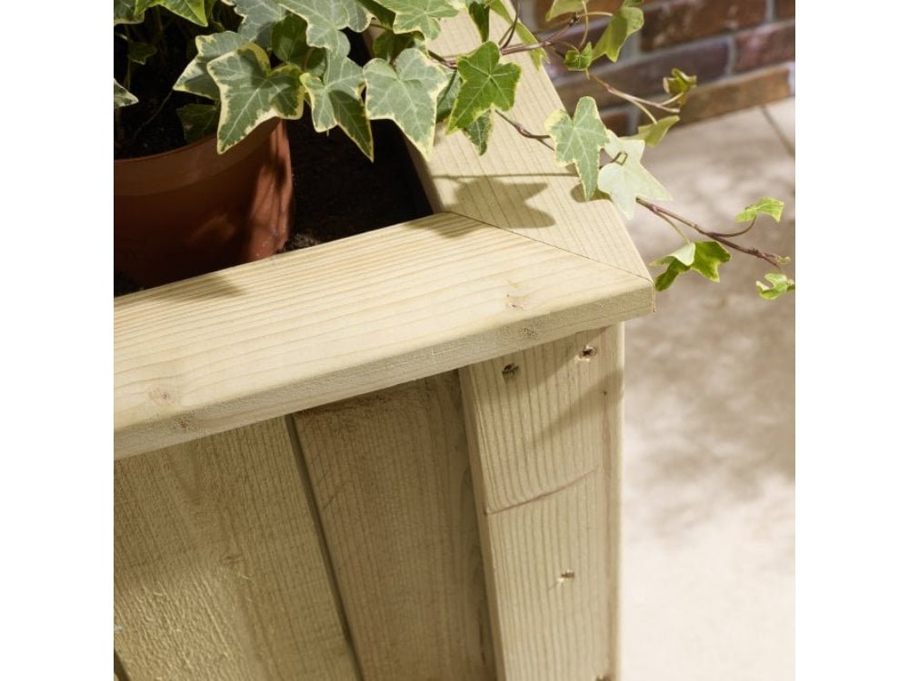 Signature Heritage Raised Deep Root Rectangular Planter_Planters