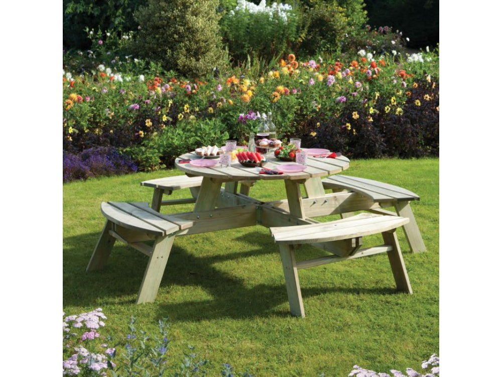 Round Picnic Table_Garden Furniture