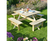Square Picnic Table_Garden Furniture
