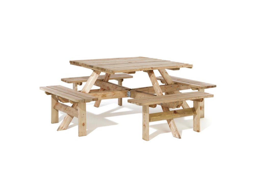 Square Picnic Table_Garden Furniture