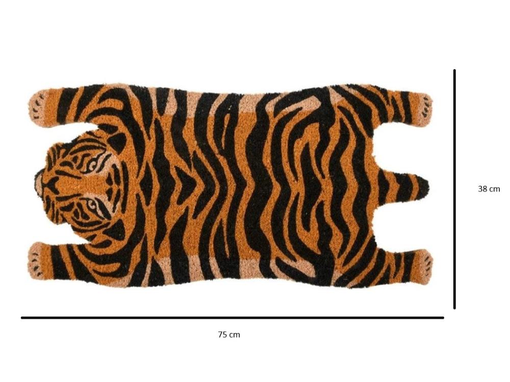 Coir Doormat - Eye - Catching Tiger Design_Doormats