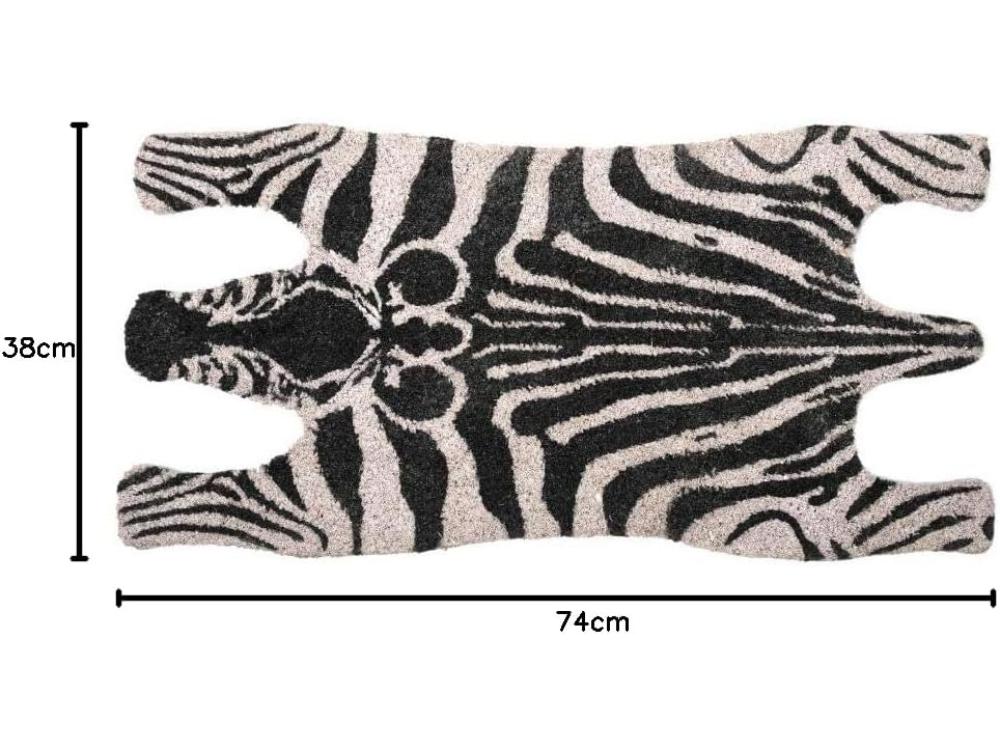 Coir Doormat - Eye - Catching Zebra Design_Doormats