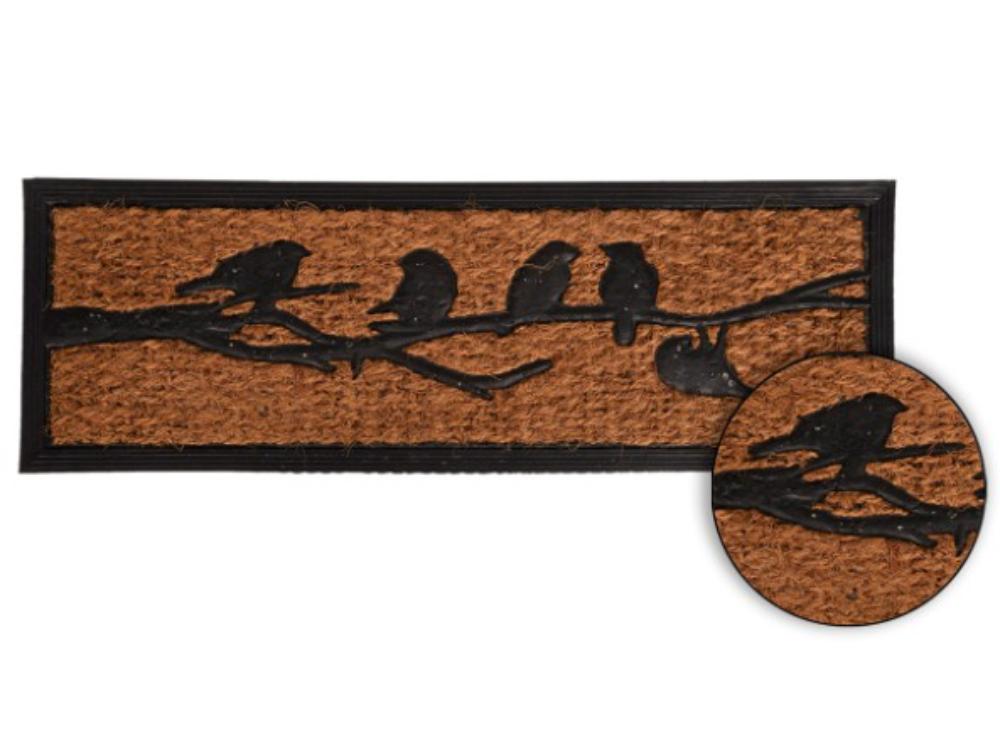 Coir & Rubber Doormat - Birds on Tree Design_Doormats