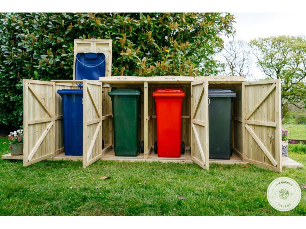 Shireburn Quad Wheelie Bin Store_Bin Stores
