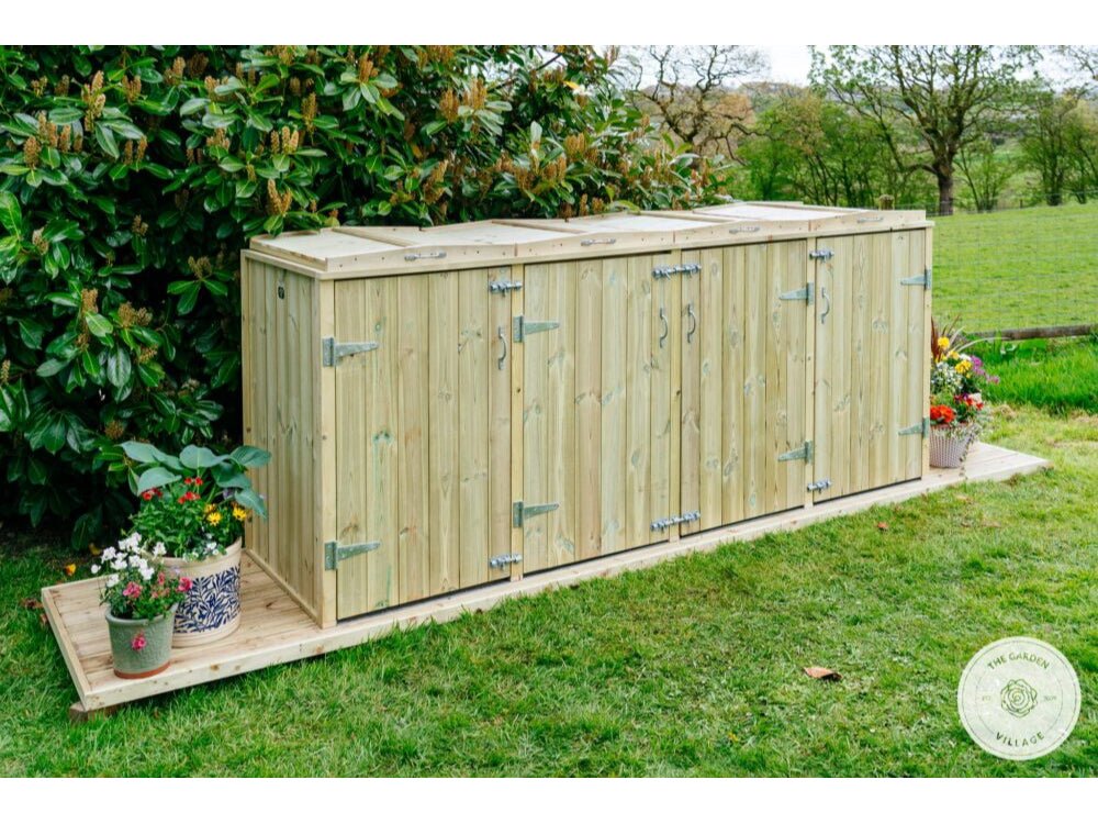 Shireburn Quad Wheelie Bin Store_Bin Stores