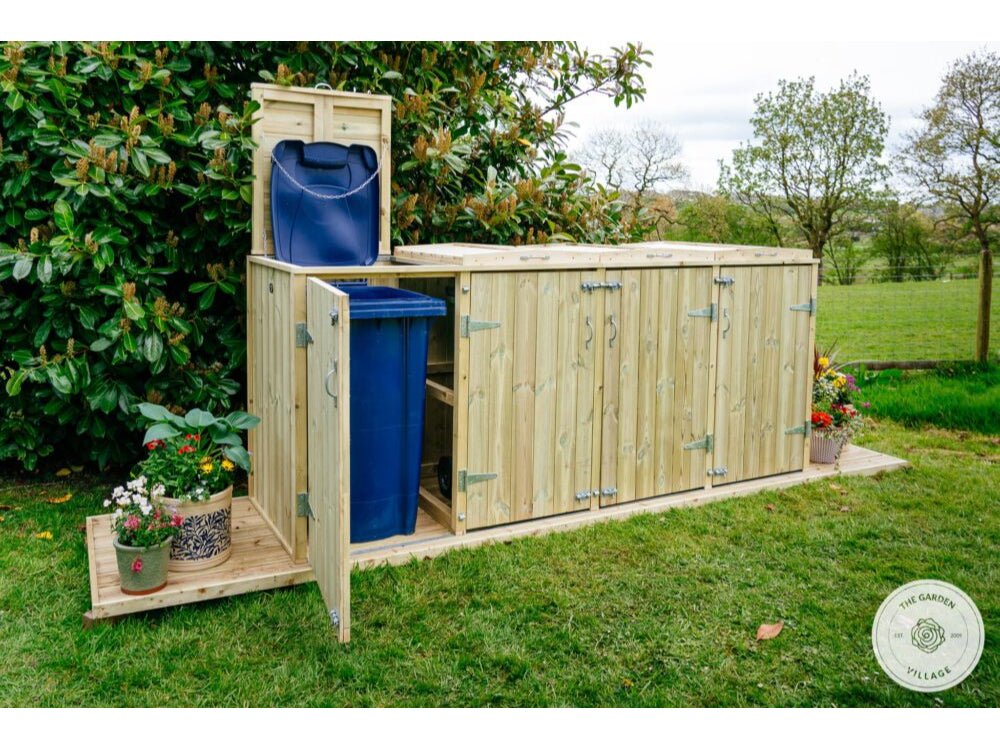 Shireburn Quad Wheelie Bin Store_Bin Stores