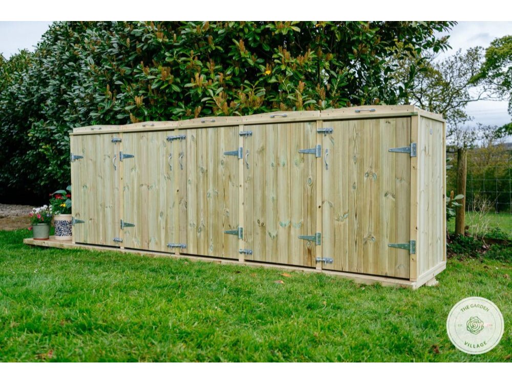 Shireburn Quintet Wheelie Bin Store_Bin Stores