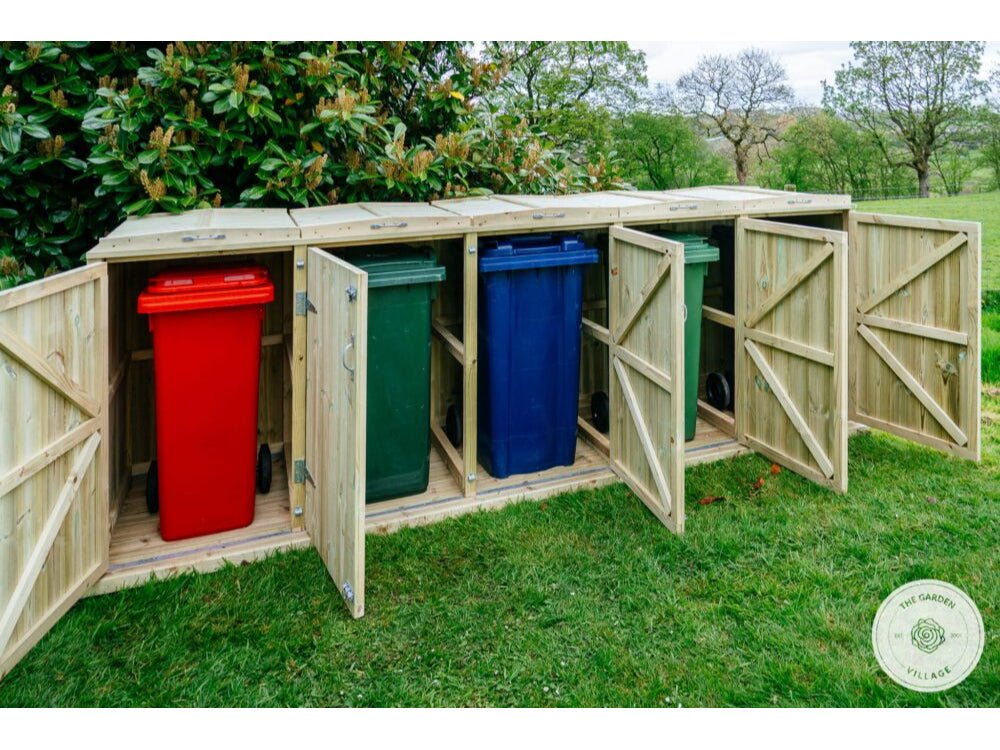 Shireburn Quintet Wheelie Bin Store_Bin Stores
