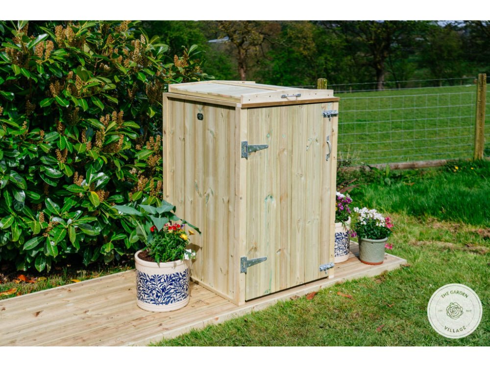 Shireburn Wheelie Bin & Recycle Box Stores (2, 4, 6 or 8) - Galvanises Ironmongery_Bin Stores