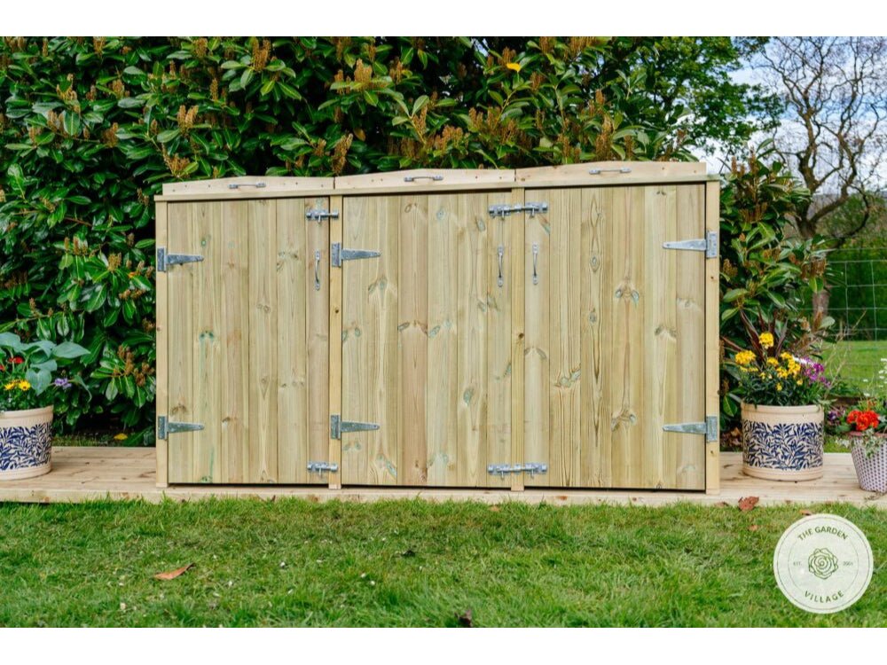 Shireburn Wheelie Bin & Recycle Box Stores (2, 4, 6 or 8) - Galvanises Ironmongery_Bin Stores
