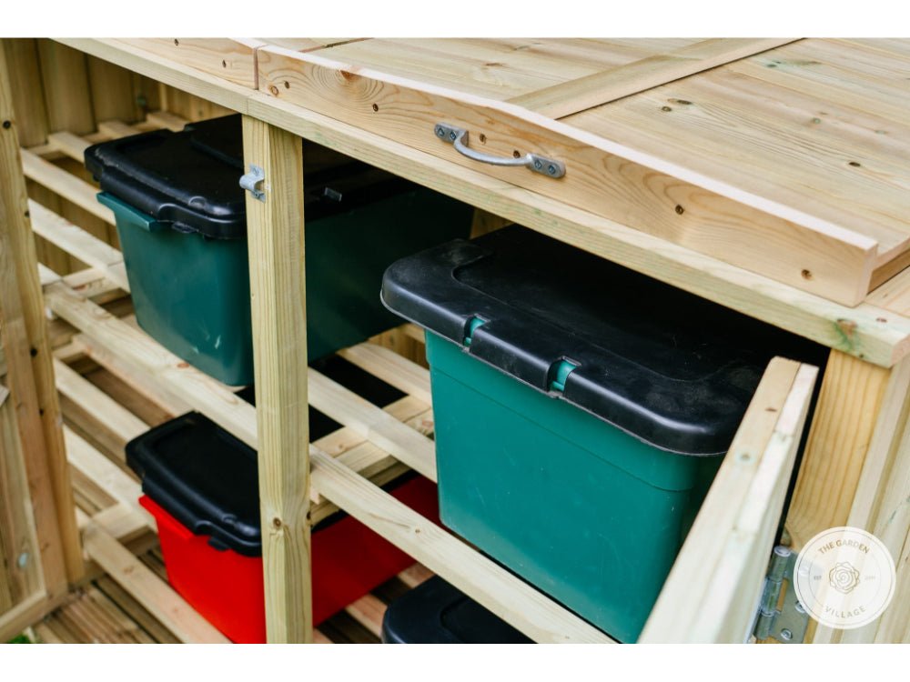 Shireburn Wheelie Bin & Recycle Box Stores (2, 4, 6 or 8) - Galvanises Ironmongery_Bin Stores