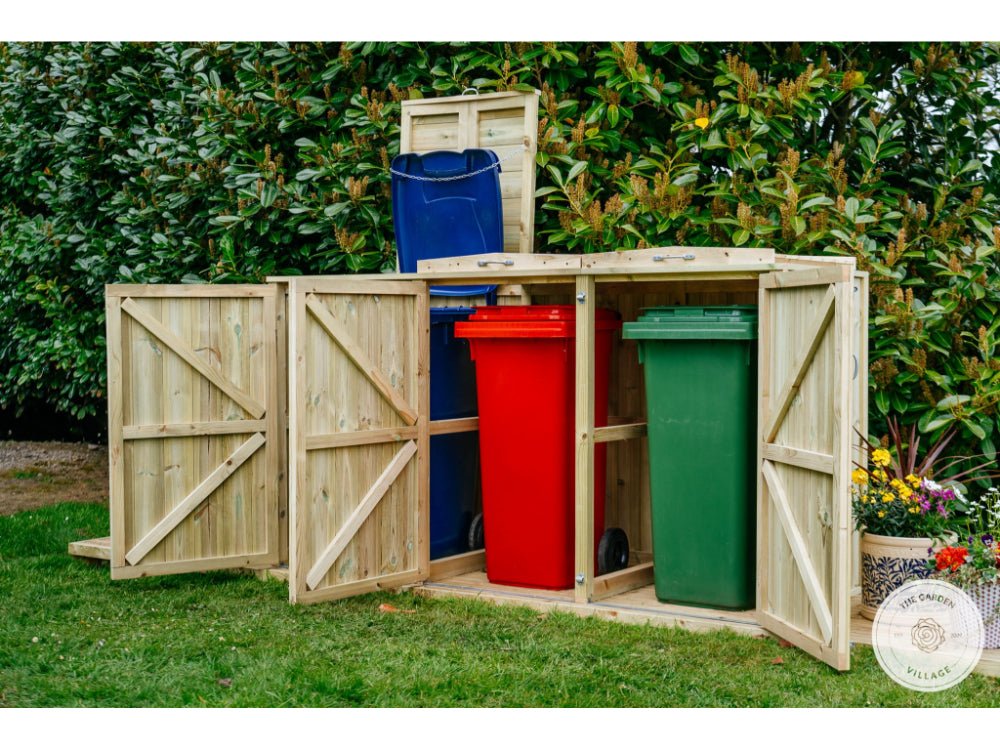 Shireburn Triple Wheelie Bin Store_Bin Stores
