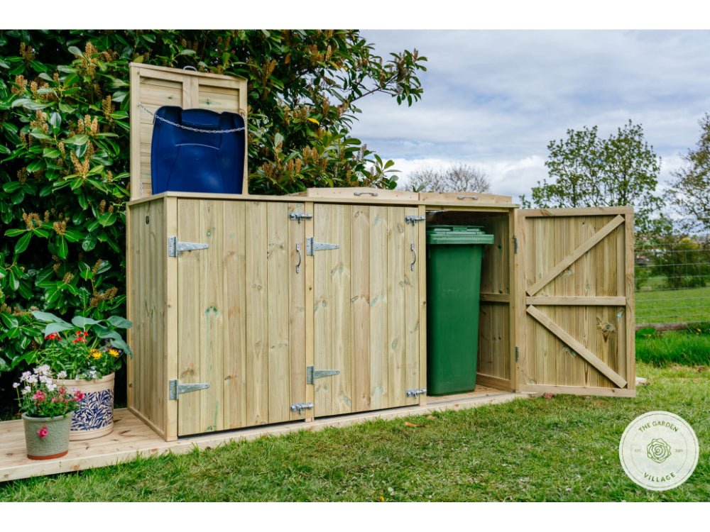 Shireburn Triple Wheelie Bin Store_Bin Stores