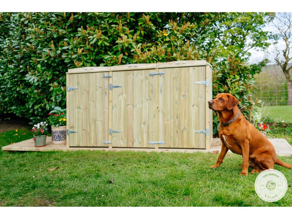 Shireburn Triple Wheelie Bin Store_Bin Stores
