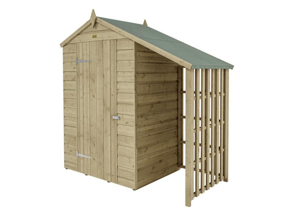 Oxford 4ft x 3ft Shed With Lean To_Garden Sheds