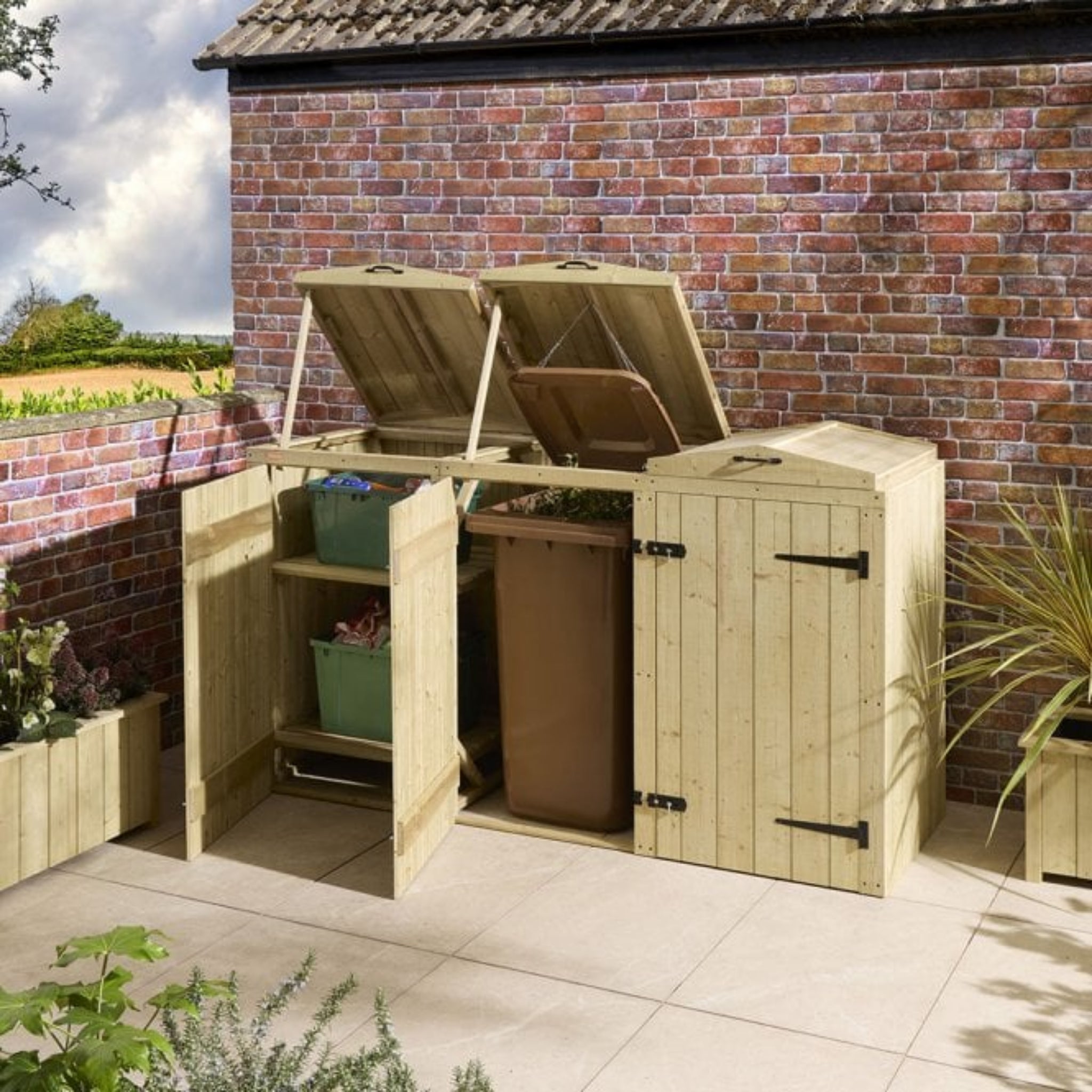 Signature Heritage T&G Double Bin Store With Box Store