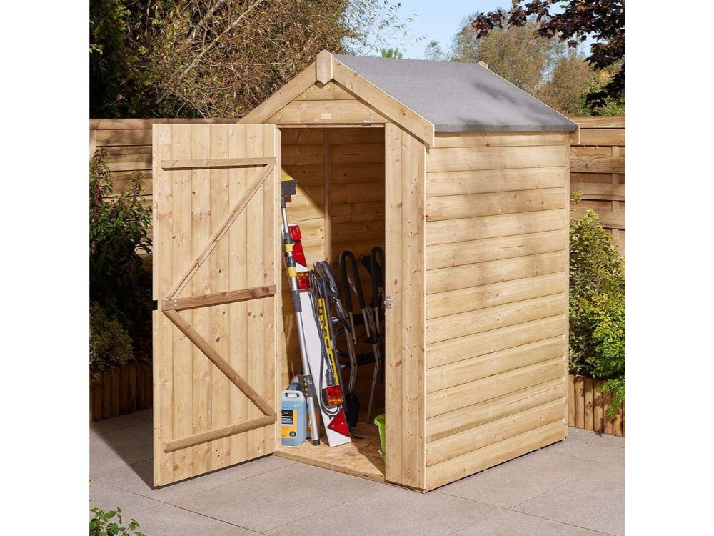 4×4 Shiplap Apex Shed Single Door_Garden Furniture