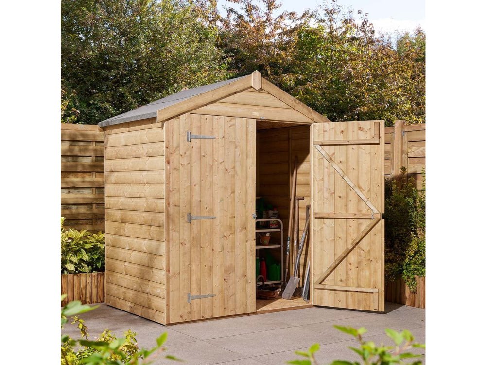 4×6 Shiplap Apex Shed Double Door_Garden Furniture