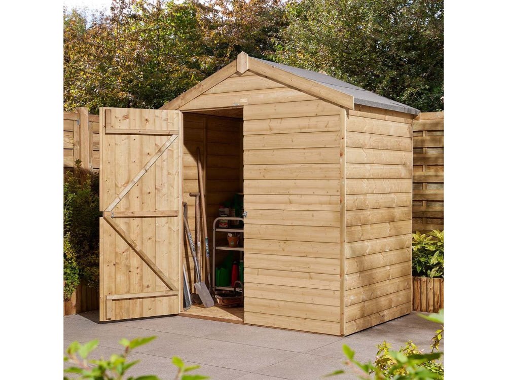 4×6 Single Door Shiplap Apex Shed_Garden Furniture