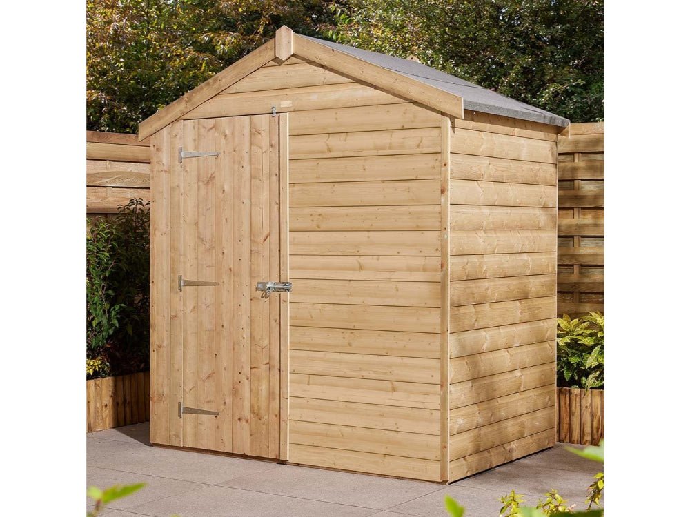 4×6 Single Door Shiplap Apex Shed_Garden Furniture