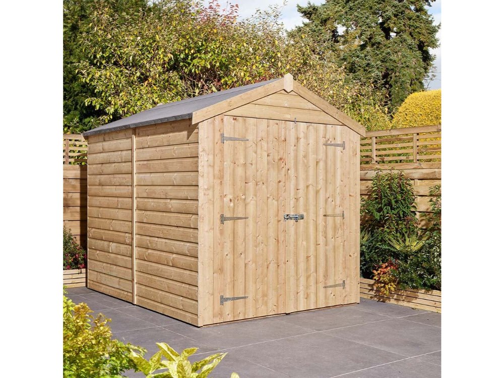 8×6 Shiplap Apex Shed Double Door_Garden Furniture