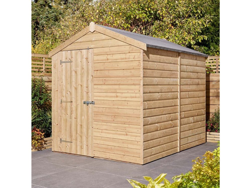 8×6 Single Door Shiplap Apex Shed_Garden Furniture
