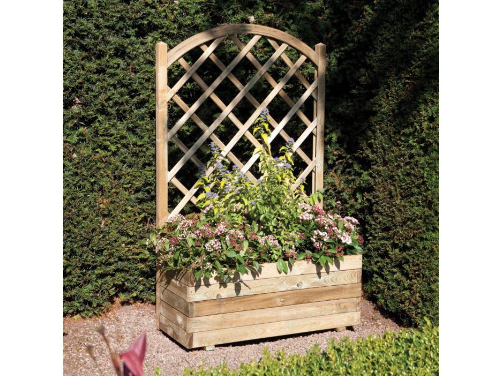 Rectangular Planter & Lattice_Planters