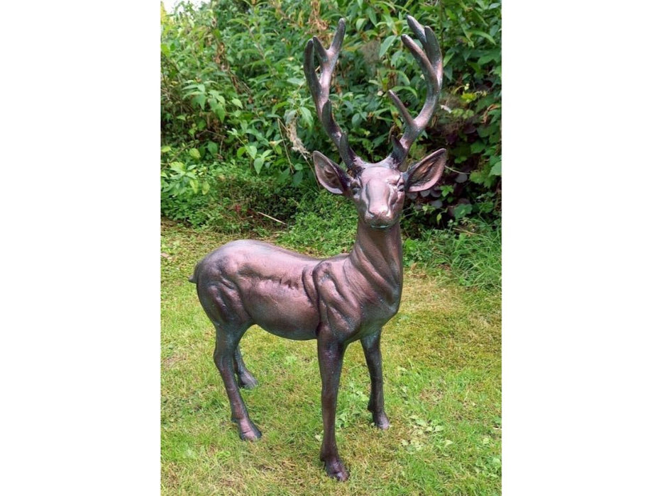 Standing Stag Buck Ornament cast from Aluminium_Garden Ornaments