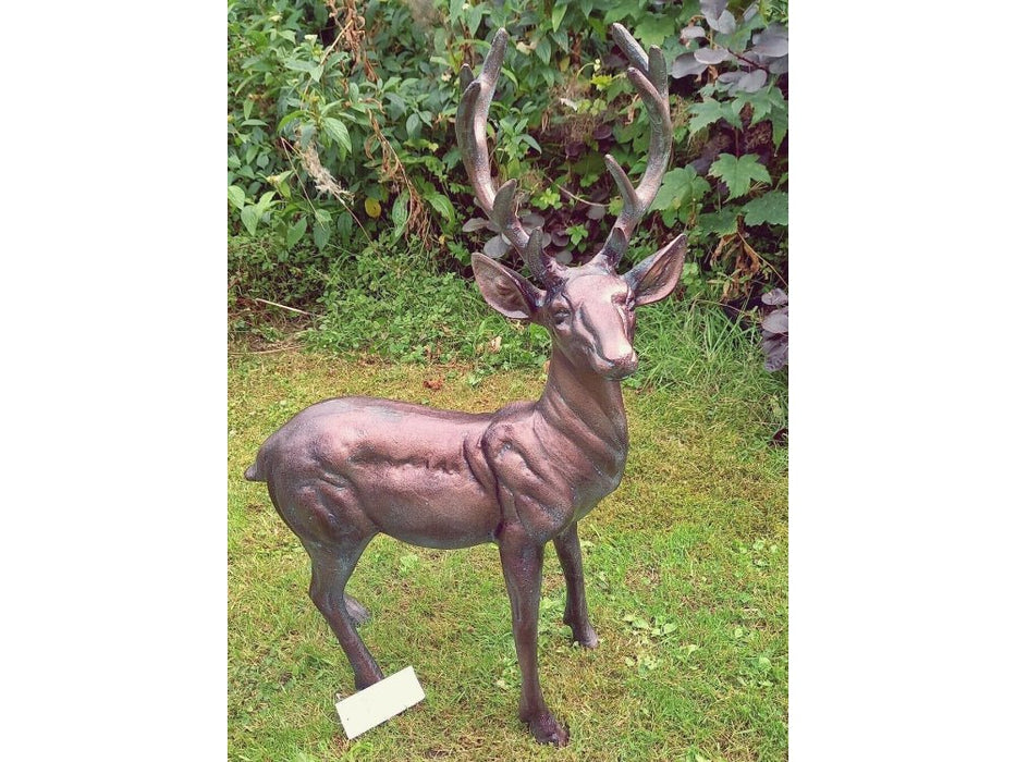 Standing Stag Buck Ornament cast from Aluminium_Garden Ornaments