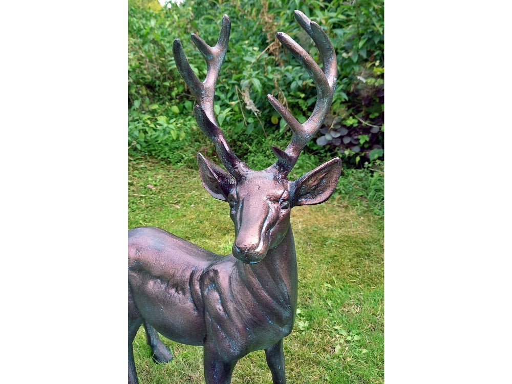 Standing Stag Buck Ornament cast from Aluminium_Garden Ornaments