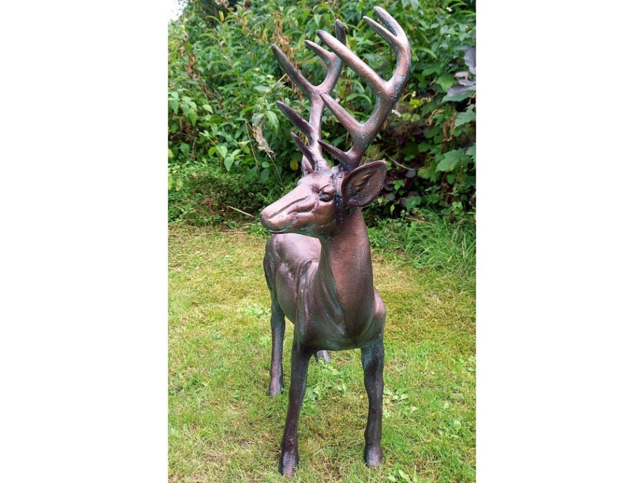 Standing Stag Buck Ornament cast from Aluminium_Garden Ornaments