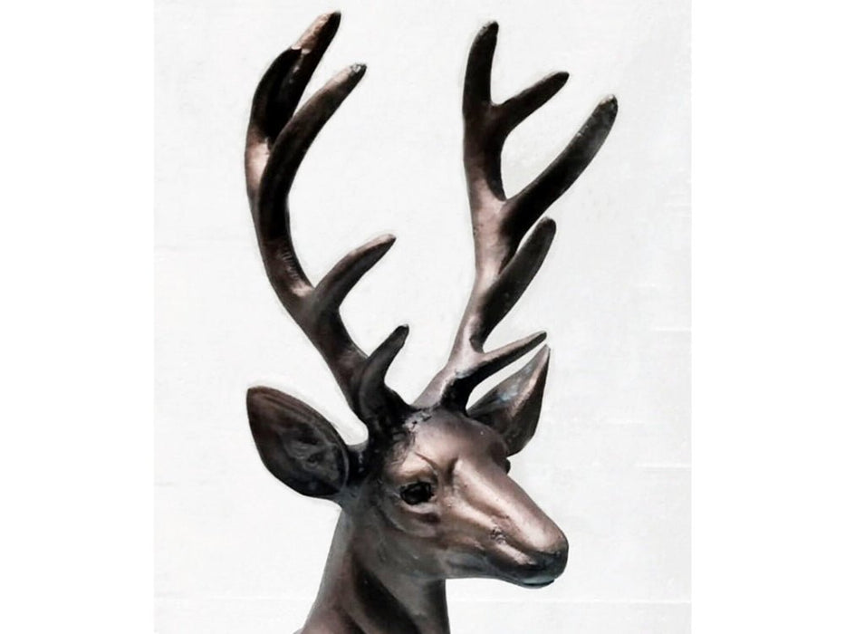 Standing Stag Buck Ornament cast from Aluminium_Garden Ornaments