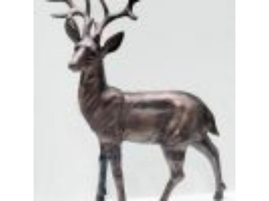 Standing Stag Buck Ornament cast from Aluminium- Large_Garden Ornaments