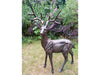 Standing Stag Buck Ornament cast from Aluminium- Large_Garden Ornaments